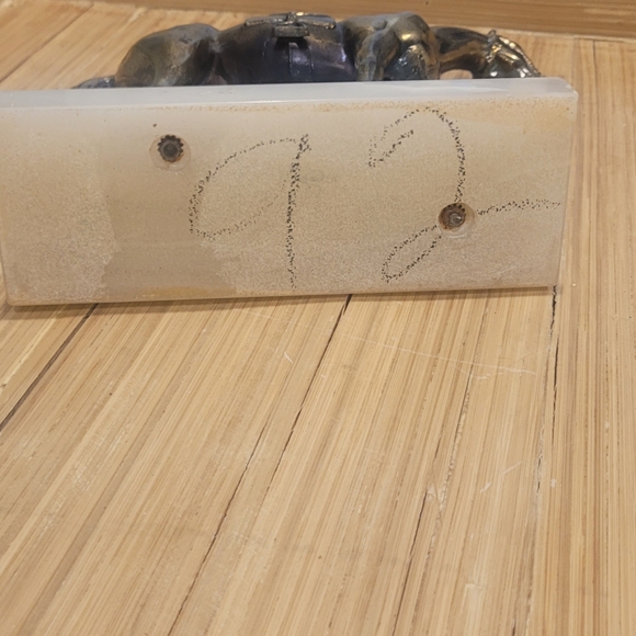 Brass Horses Mounted on Marble Bases - Picture 10 of 16